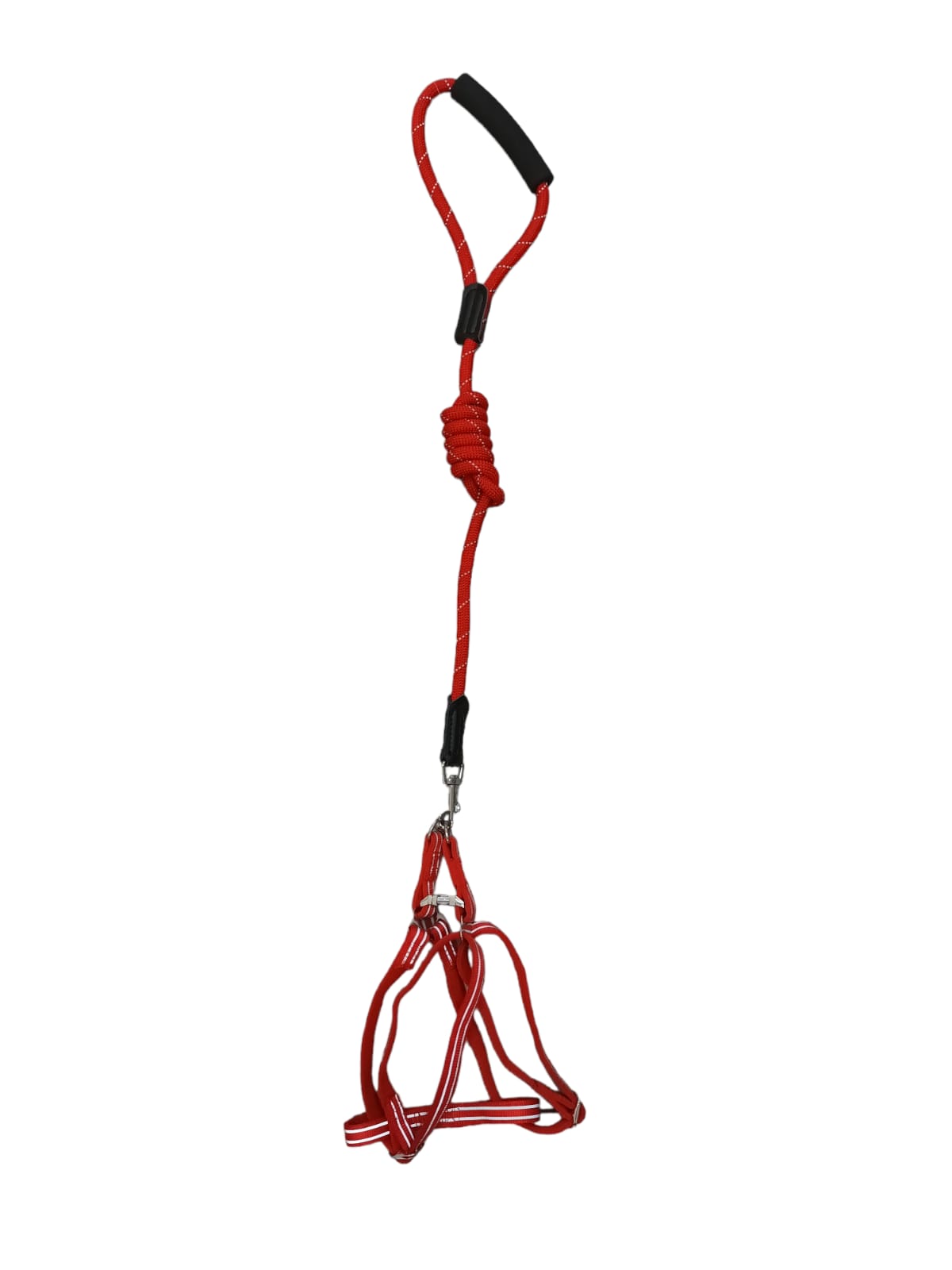 Cuerda con arnés rojo